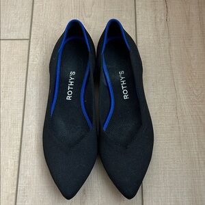 Rothy's Black and Blue Women's Flats